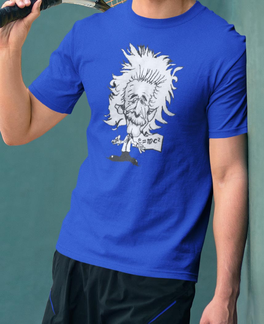 T-shirt FRUIT OF THE LOOM με στάμπα Αϊνστάιν 